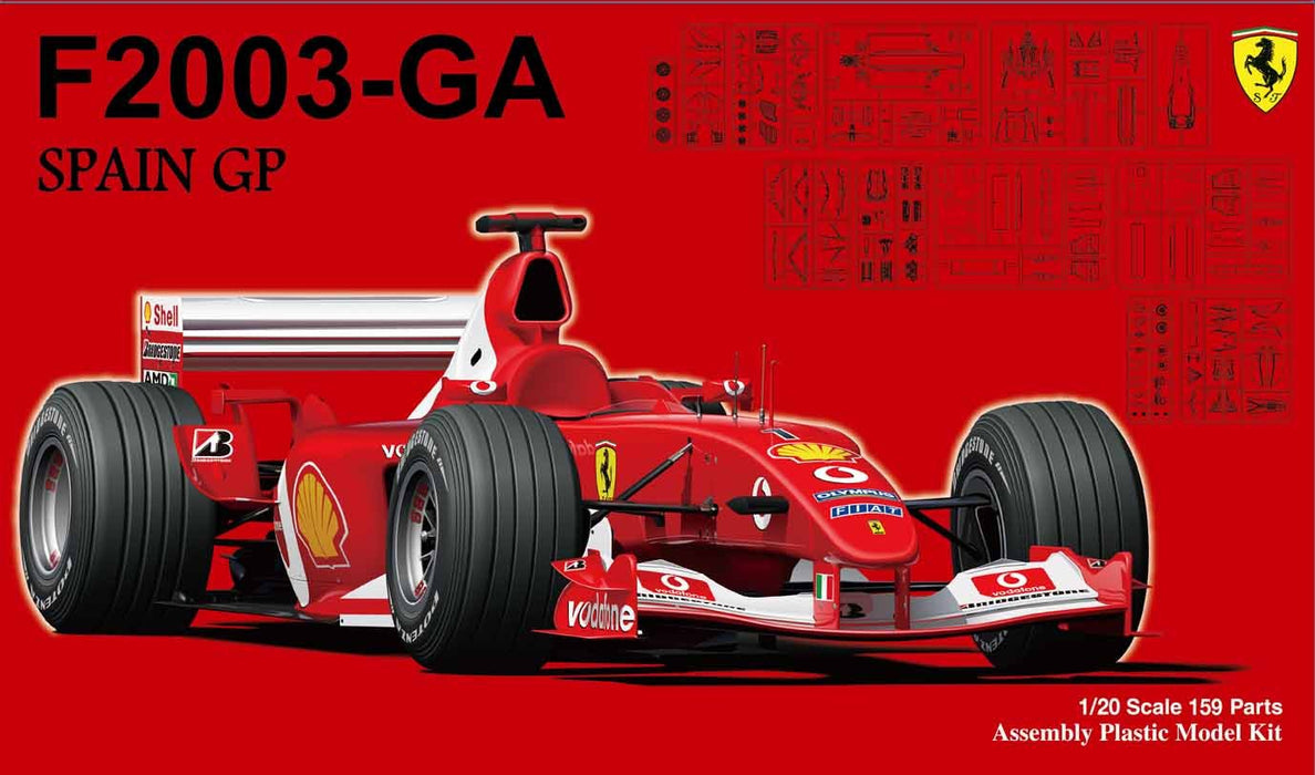 Fujimi Gp36 090917 F1 Ferrari F2003-Ga Espagne Gp 1/20 Voitures de course japonaises en plastique