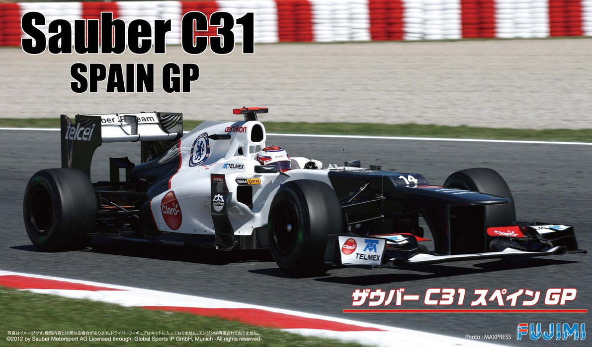 Fujimi Gp47 F1 Sauber C31 Spain Gp 1/20 Japanese Scale Kit Plastic Racing Cars