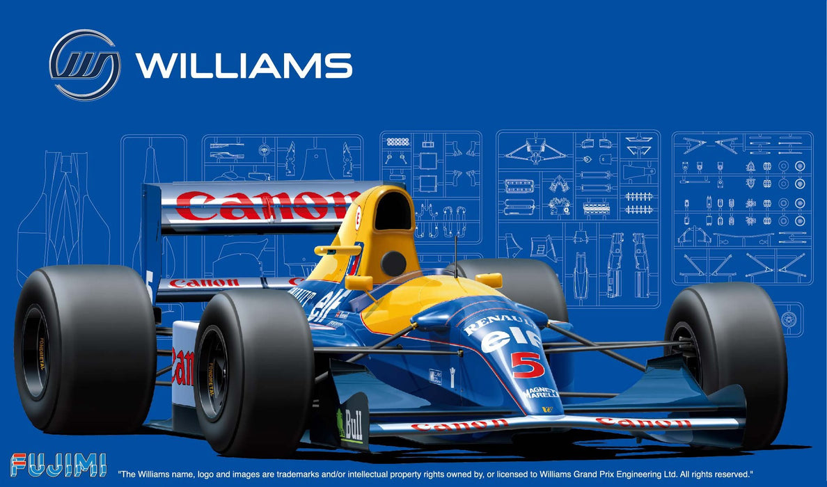 Fujimi Grand Prix 1/20 Williams Fw14B 1992 Angleterre/Monaco/Hongrie Gp Modèle de voiture de course