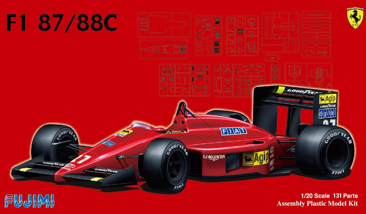 Fujimi Gp06 F1 Ferrari F1-87 / 88C Japan/ Italy Gp 1/20 Japanese Racing Car Kit