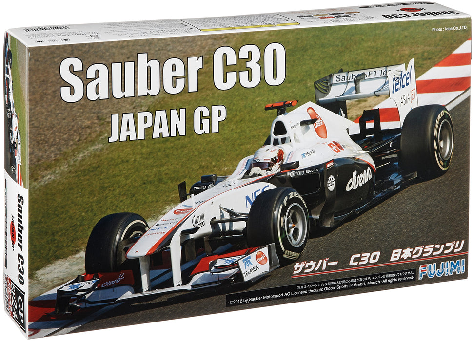 FUJIMI - Gp Sp24 F1 Sauber C30 Japan Gp With Driver Figure 1/20 Scale Kit