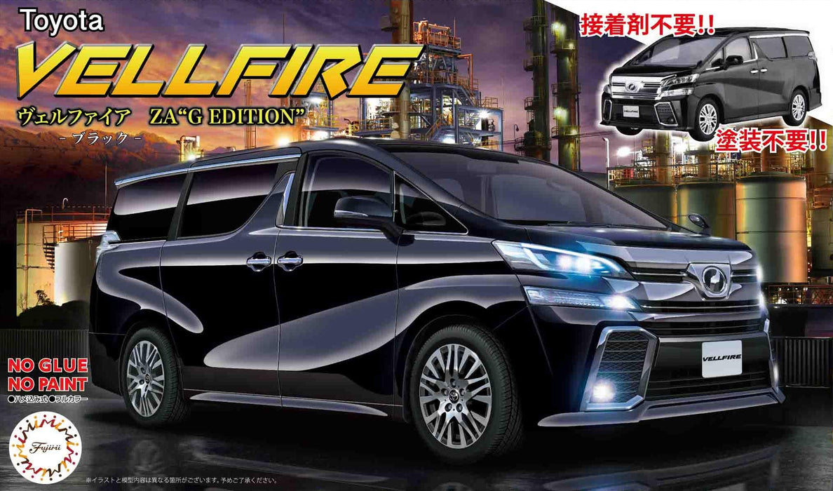 FUJIMI Next Car 1/24 Vellfire Za G Edition Black Pre-Painted Plastic Model