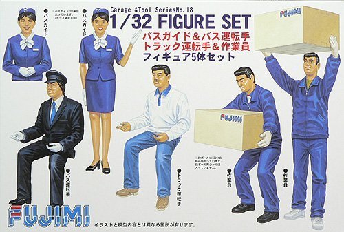 FUJIMI Gt18 112145 Garage &amp; Tool Series Set de figurines à l'échelle 1/32