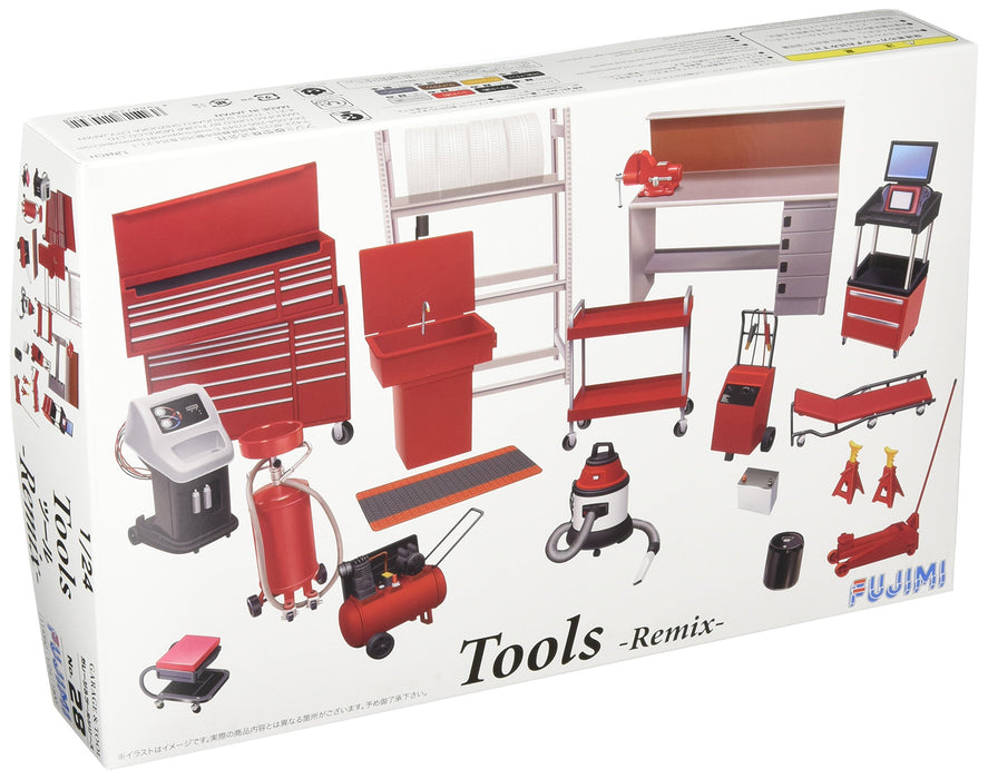 FUJIMI Gt28 114392 Garage & Tool Series Tools Remix 1/24 Scale Kit