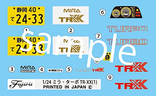 Fujimi Inch Up 1/24 Nr. 153 Daihatsu Mira Turbo Tr-Xx Aero, japanisches vorlackiertes Modell