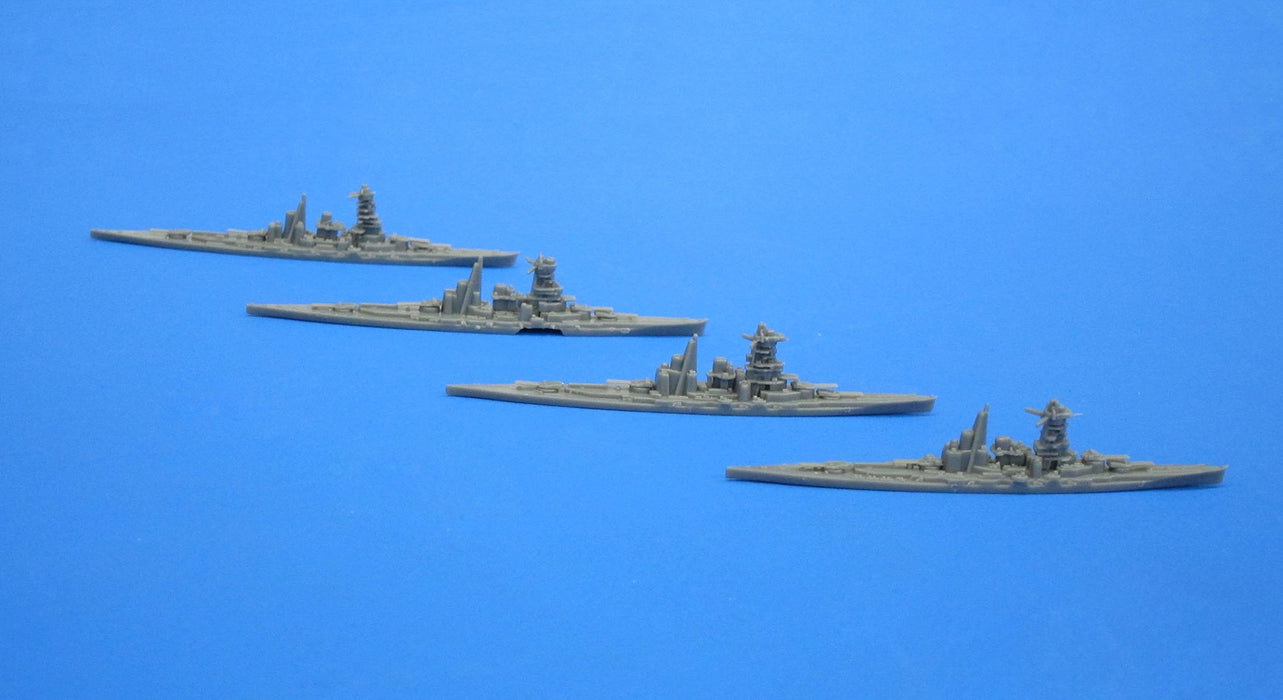 Fujimi Model 1/3000 Collectable Warship Series No.1 Battleship Kongo Hiei Haruna Kirishima / Destroyer Shiratsuyu Type 4 Ships Set Plastic Model Warship 1