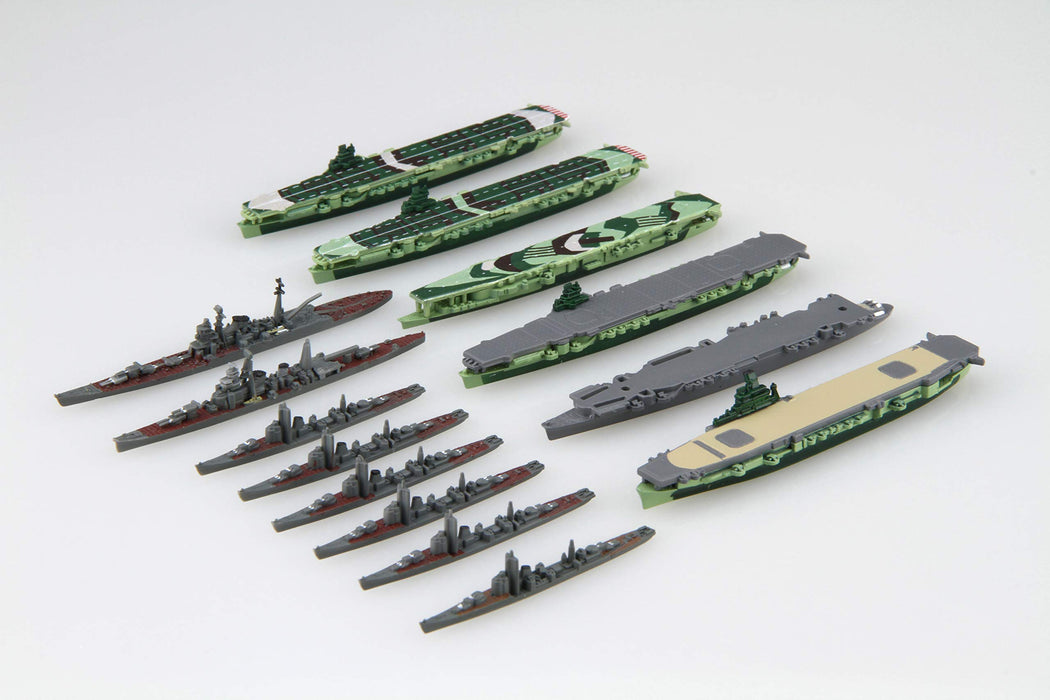 Fujimi Model 1/3000 Collectable Warship Series No.19 Survival Ship Set Am Ende des Krieges (Typ Unryu/Typ Ryuho/Typ Hitaka/Aoba) Plastikmodell Kriegsschiff 19