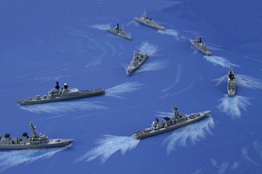 Fujimi Model 1/3000 Collectable Warship Series No.34 Ex-1 Maritime Self-Defense Force 1St Escort Group (1998 (With Ship-Mounted Helicopter) Warship-34Ex-1