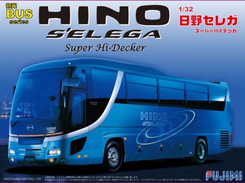 Fujimi Bus01 Hino Selega Super Hi-Decker 1/32 Japanese Pvc Scale Bus Models
