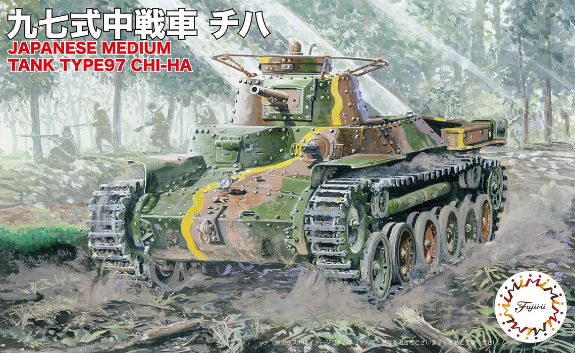 FUJIMI Swa-31 Typ 97 Mittlerer Panzer Chi-Ha 2-teiliges Bausatz im Maßstab 1:76