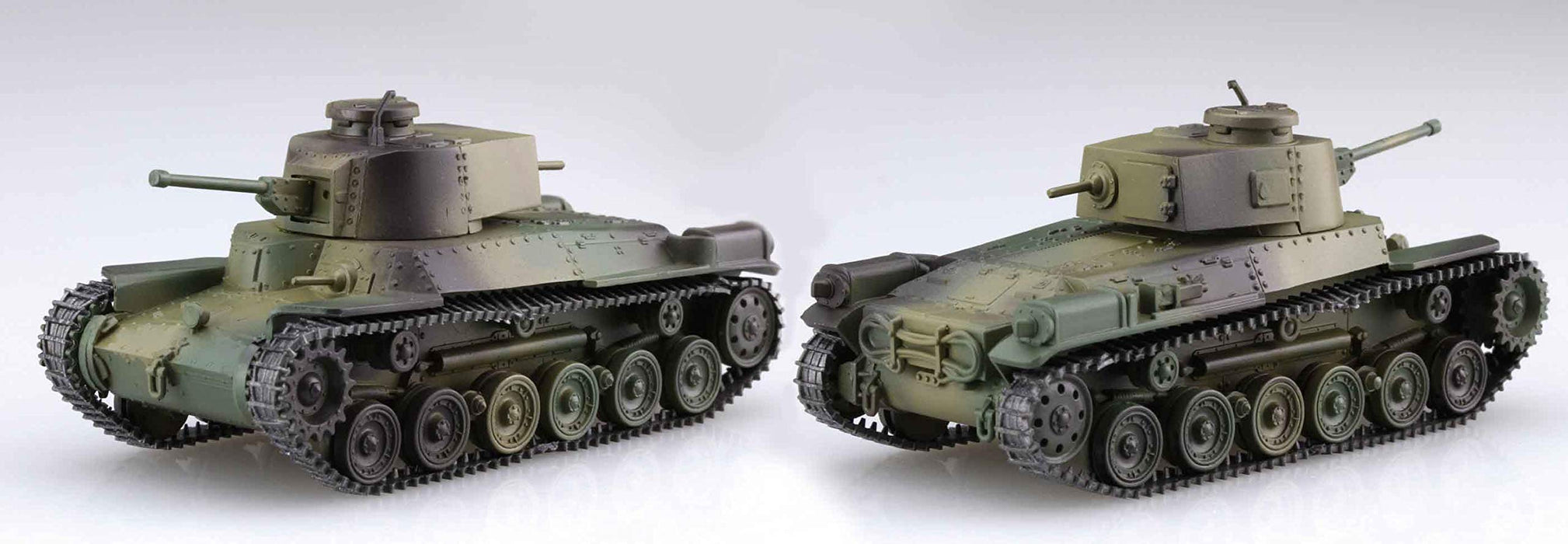 FUJIMI Special World Armour 1/76 Middle Tank Type 97 Chi-Ha Kai 2Pc Special Version W/ Infantry Plastic Model