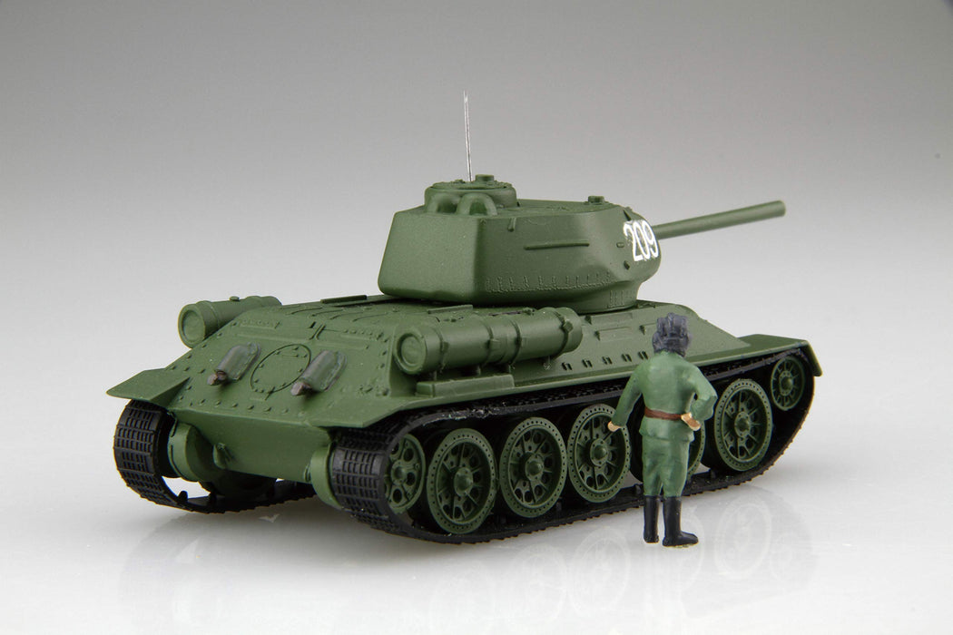 FUJIMI Swa-34 Soviet Medium Tank T-34/85 2Pcs 1/76 Scale Kit
