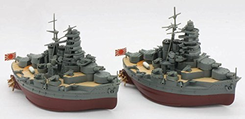 Fujimi Model Chibimaru Kantai Series Spot No.16 Gashima Bombardment Volunteer Corps Hiei/Kirishima Set Color Coded Plastic Model