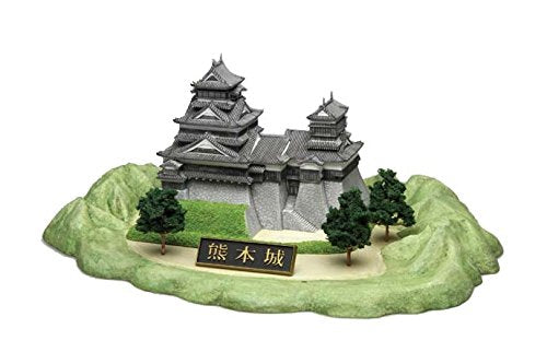 Fujimi Kumamon Kabuto-Version mit japanischem Plastik-Burgmodell der Burg Kumamoto