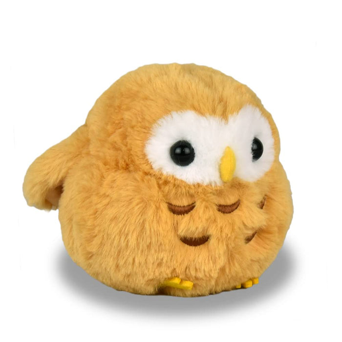 Amufun Fukufuku Kotori Stuffed Hoichi Owl Plush Toy - Made In Japan