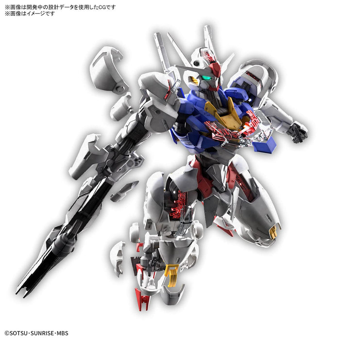 Full Mechanics Mobile Suit Gundam Hexe von Mercury Gundam Aerial Farbkodiertes Kunststoffmodell im Maßstab 1:100