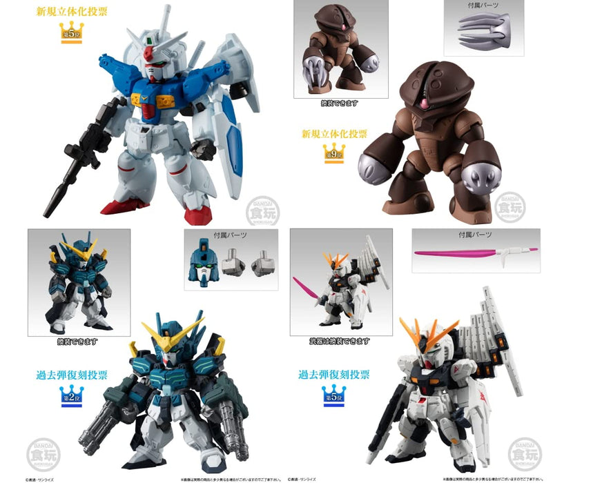 Fw Gundam Converge 10th Anniversary Selection 02 Verschiedene 4 Typen Set