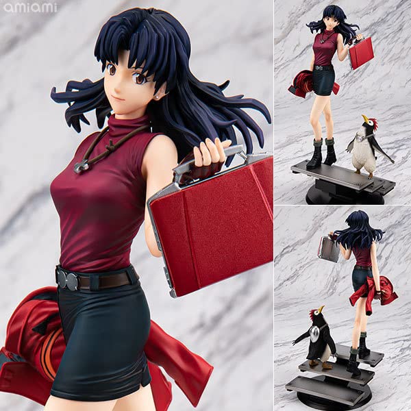 Generic Product Japan Gals Series Rebuild Of Evangelion Misato Katsuragi & Pen Pen Figure