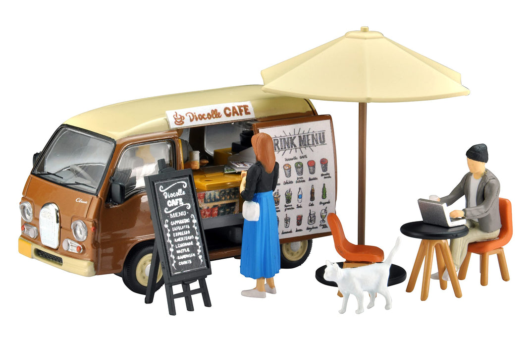 Tomytec Geocolle 64 Mini Car Set 1/64 Scale Diecast Partially-Assembled Dolls & Cafe Accessories