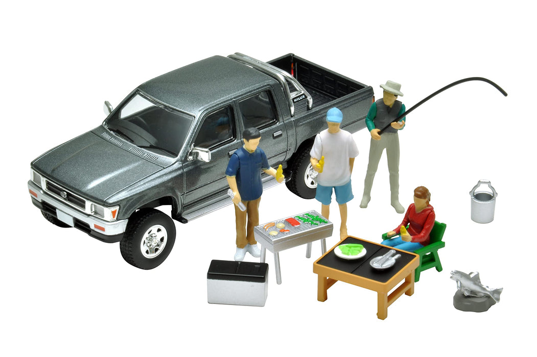 Tomytec Geocolle 64 Car Snap 14A BBQ2 Hilux Assembled Minicar Set with Doll Accessories