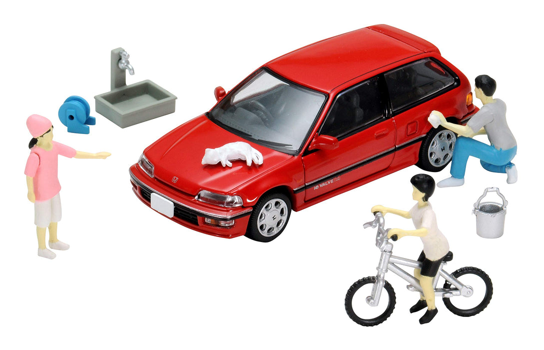 Tomytec Geocolle64 Car Wash Mini Car Set 1/64 TLV-Neo Honda Civic 25Xt Couleur exclusive incluse