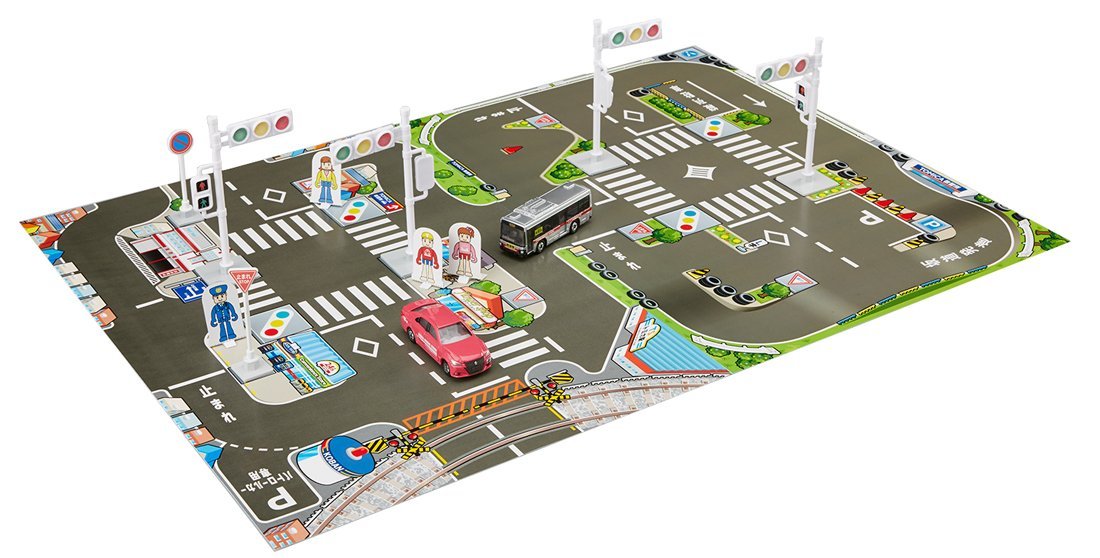 Takara Tomy Tomica Gift Signs & Maps Get a License Road Traffic Safety Set (618775) Traffic Model