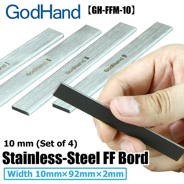 GOD HAND Gh-FFM-10 Mini-Ff-Brett aus Stahl, 4er-Set, 10 mm breit