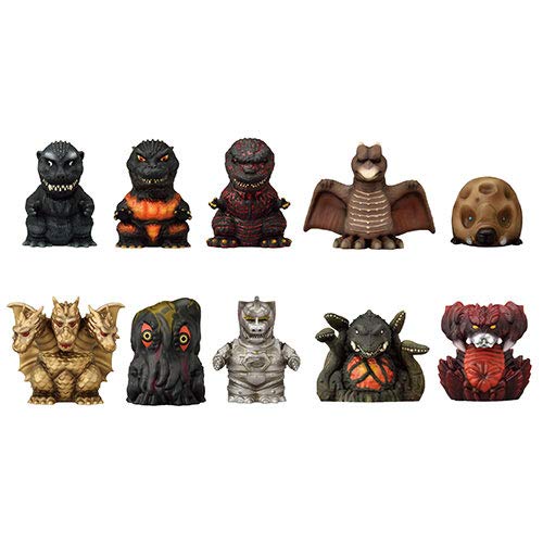 Godzilla Soft Vinyl Puppet Mascot Box Of 10