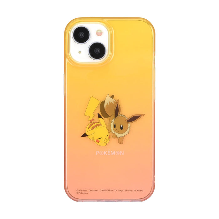 Gourmandise Pokemon iPhone15/14/13 Soft Case Pikachu & Eevee Poke-864A