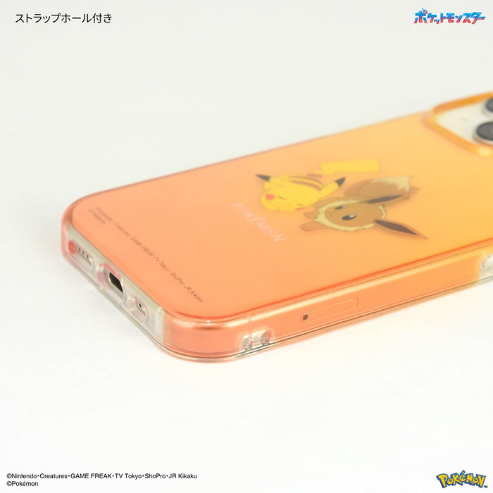Gourmandise Pokemon iPhone15/14/13 Soft Case Pikachu & Eevee Poke-864A