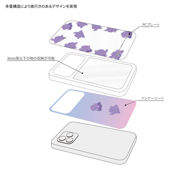 Gourmandies Pokemon Showcase+ Case For Iphone 14 / 14 Pro / 13 / 13 Pro / 12 / 12 Pro (6.1 Inch) Metamon Poke-796C
