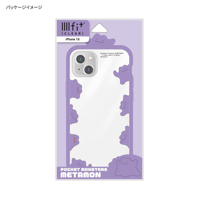 Pokemon Center Frame Iiii Fit Transparent Iphone13 Compatible Case Full Of Ditto