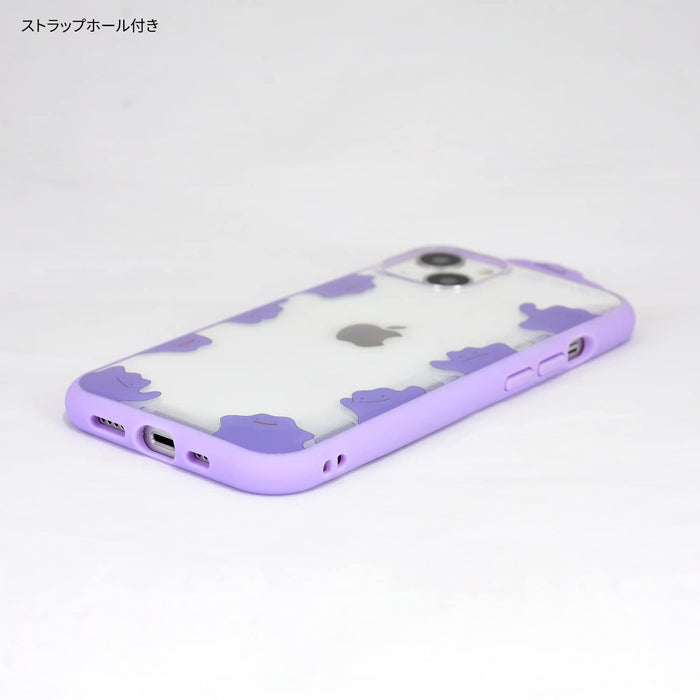 Pokemon Center Frame Iiii Fit Transparent Iphone13Pro Compatible Case Full Of Ditto