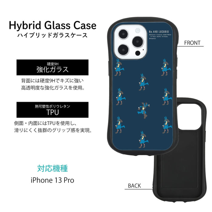Pokemon Center Smartphone Hybrid Glass Case For Iphone13Pro Lucario