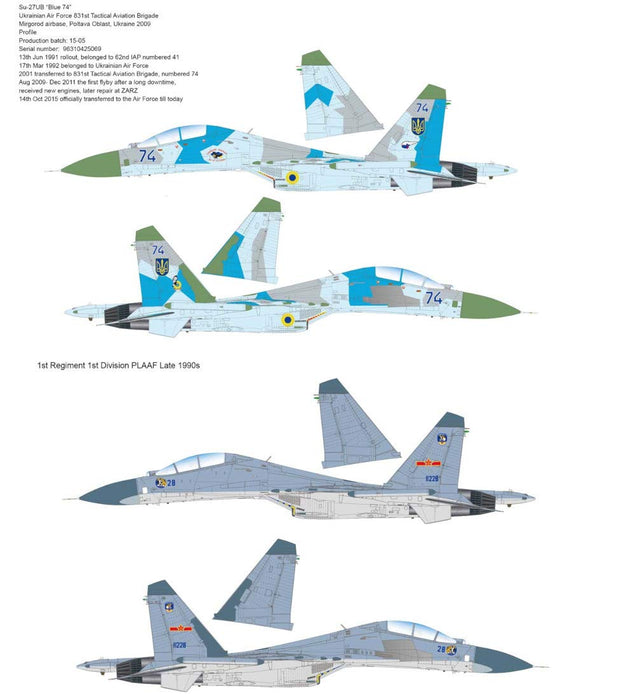 Great Wall Hobby 1/48 Su-27Ub Flanker C Plastic Model L4827