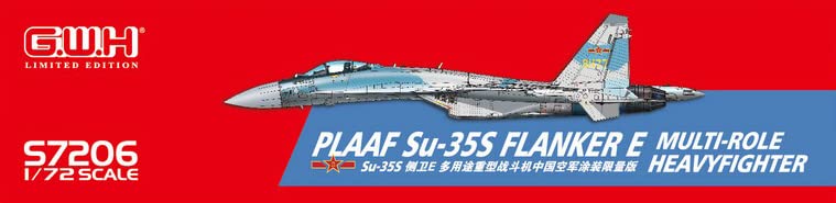 GREAT WALL HOBBY 1/72 Plaaf Su-35S Flanker E Multi-Role Heavyfighter Plastic Model
