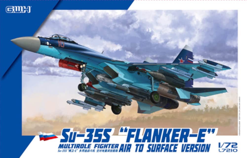 GREAT WALL HOBBY 1/72 GREAT WALL HOBBY Su-35S Flanker E Air-To-Surface Weapon Mounted Plastic Model