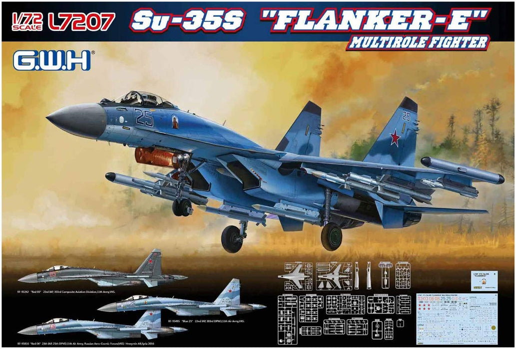 GREAT WALL HOBBY 1/72 Russian Air Force Su-35S Flanker E Plastic Model