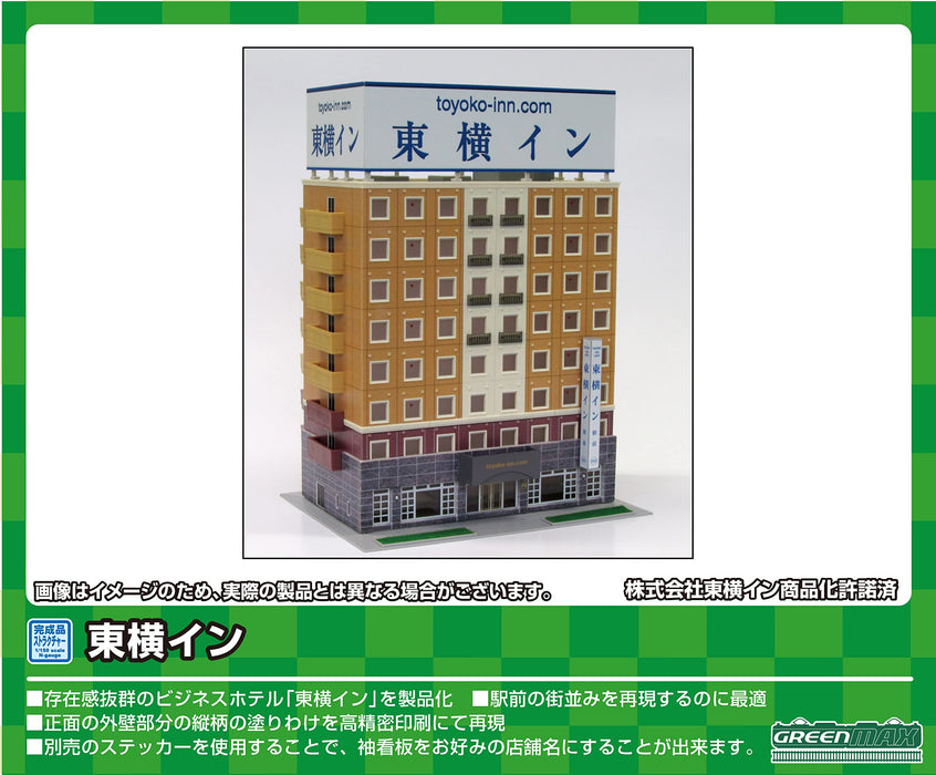 GREENMAX 2711 Bâtiment d'hôtel d'affaires de 8 étages Tokyoko-Inn N Scale