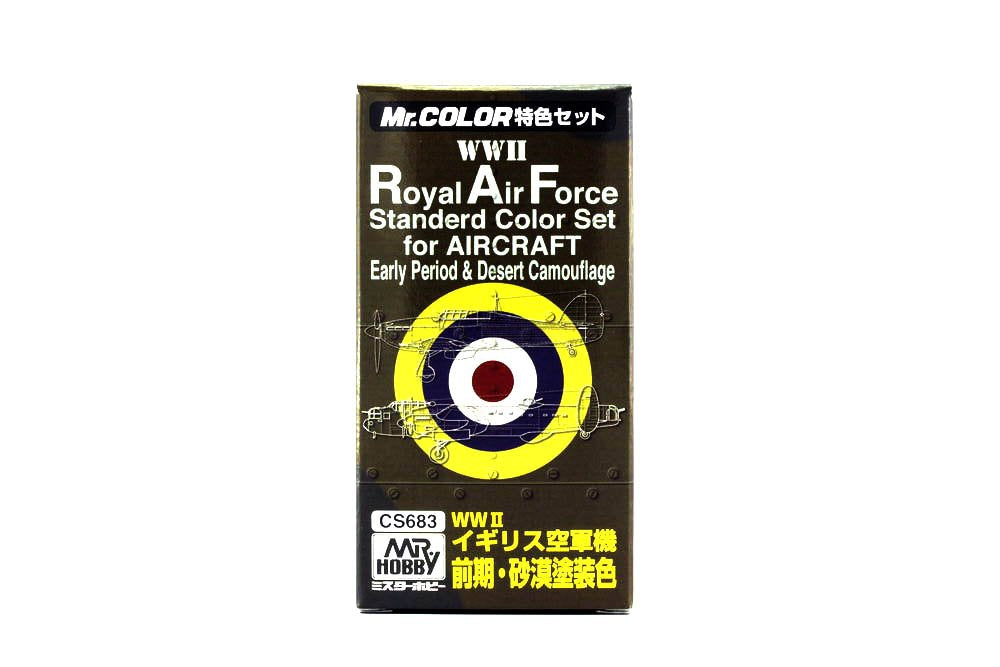 Gsi Creos Mr.Hobby CS683 Mr. Wwii Royal Air Force Color Set For Aircraft Japanese Paint Color Set