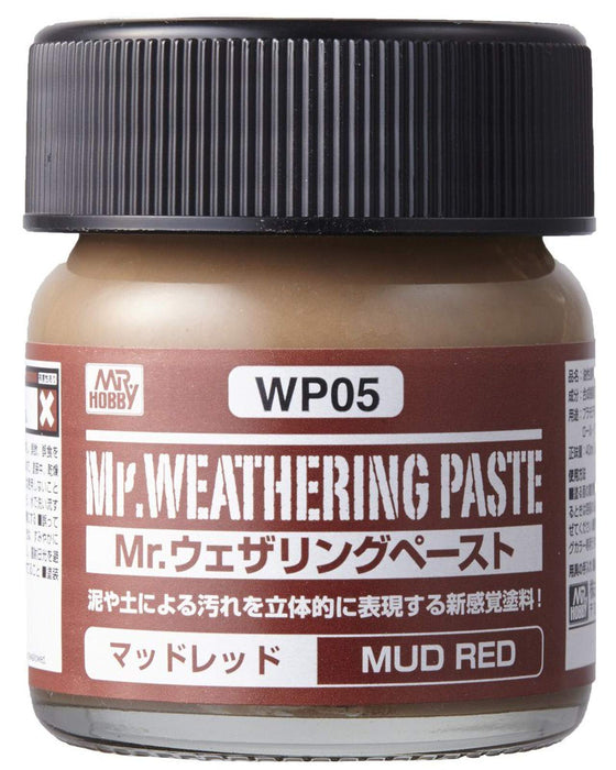 GSI CREOS Mr.Hobby Wp05 Mr. Weathering Paste Mud Red 40 Ml