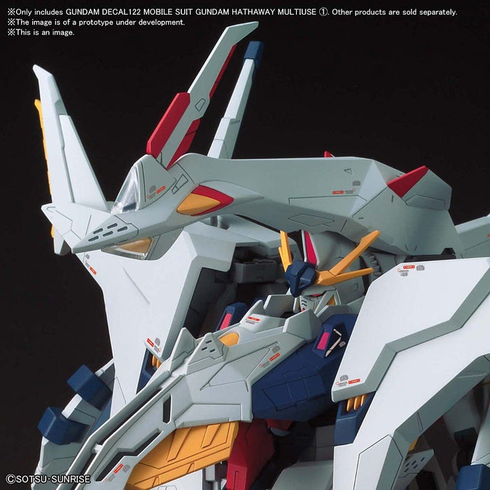 BANDAI Gundam Decal No.122 For 1/144 Mobile Suit Gundam Hathaway Multiuse 1