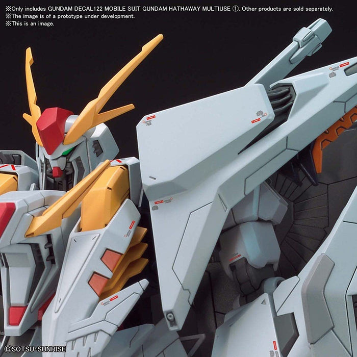 BANDAI Gundam Decal No.122 für 1/144 Mobile Suit Gundam Hathaway Multiuse 1