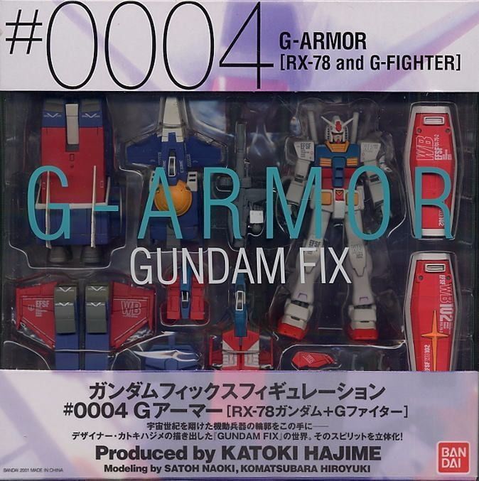 Gundam Fix Figuration #0004 G-Rüstung Rx-78 &amp; G-Fighter Actionfigur Bandai Japan