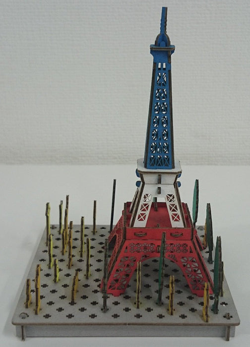 HACOMO  Pusupusu Paper Craft Paris Tower Tricolor