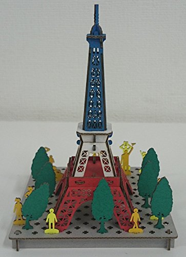 HACOMO  Pusupusu Paper Craft Paris Tower Tricolor