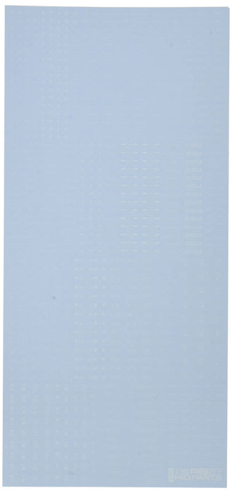 HIQPARTS 1/100 Rb03 Warnmarkierungs-Aufkleber, einfarbig, weiß