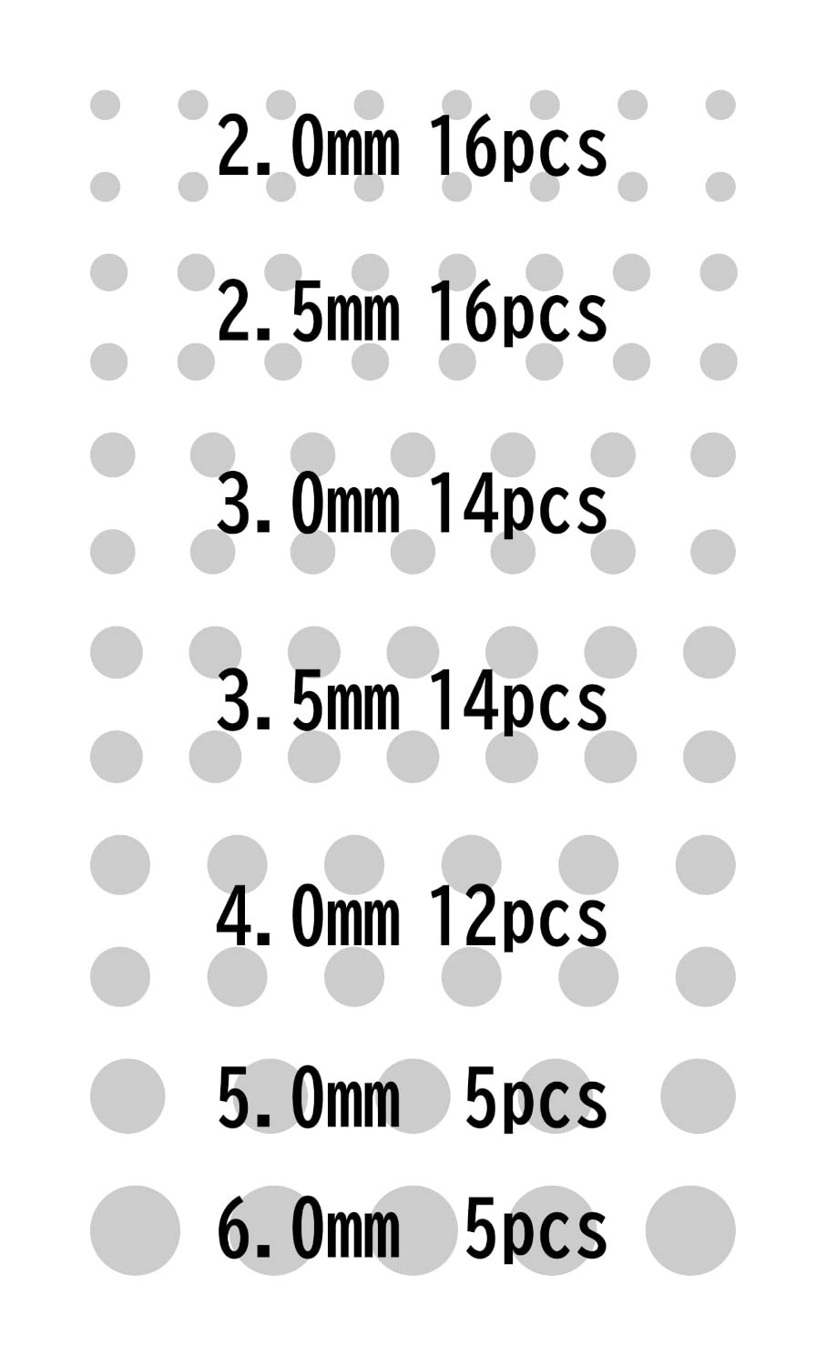 HIQPARTS Circle Sticker X Series Glow-In-The-Dark Green 2.0-6.0Mm- Japan Figure Store - #1 Bring To You The Best Japanese Goods