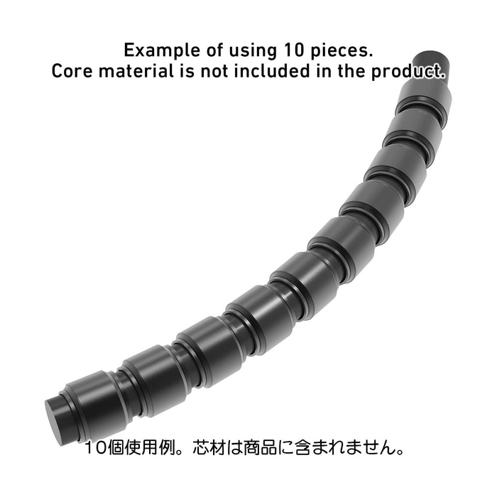 Haikyu Parts Np Pipe Black L (20 Pieces) Plastic Model Parts Npp-Bl