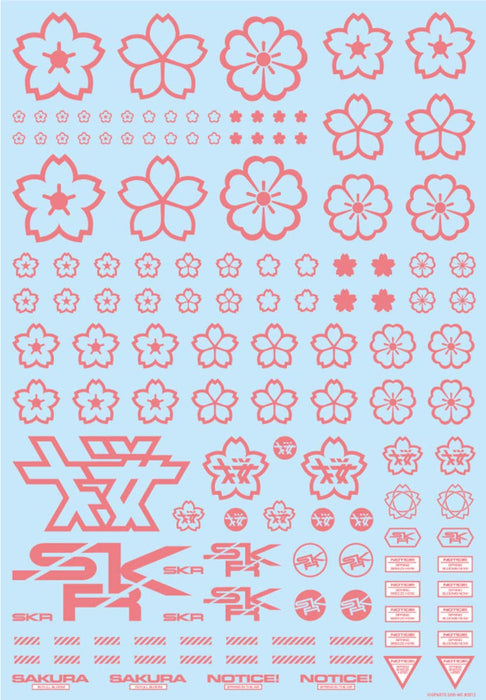 HIQPARTS Cherry Blossom Pattern Decal Pink For Plastic Models
